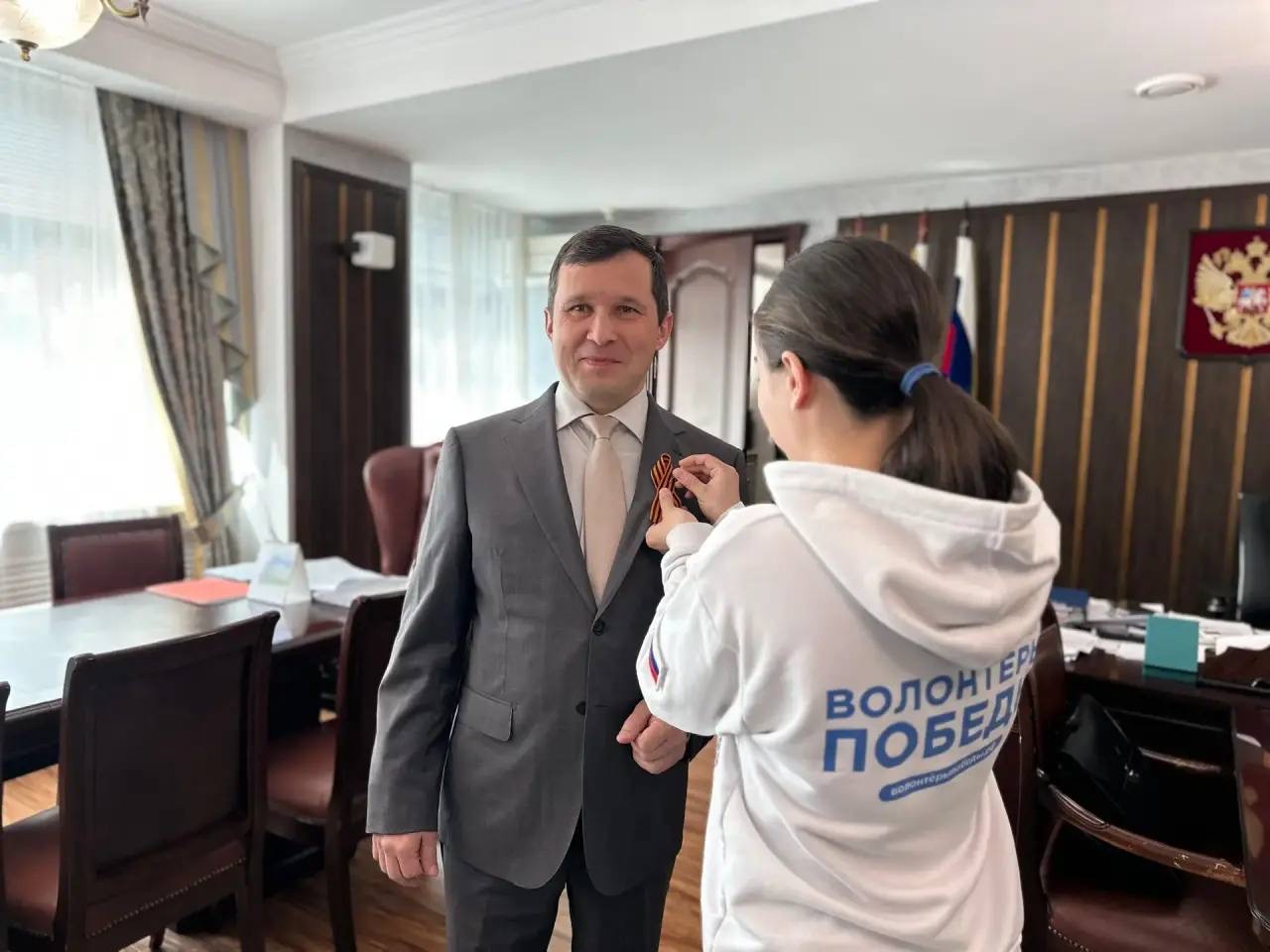 Коллектив Управления Федеральной налоговой службы по Республике Дагестан принял участие в акции «Георгиевская ленточка»